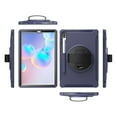 thumbnail image 3 of Dteck Galaxy Tab S6 10.5 2019 Case, Heavy Duty Shockproof Rugged Case with Hand Strap/360 Rotating Stand / Shoulder Strap For Samsung Tab S6 SM-T860/T865/T867 2019 Model, Deep Blue, 3 of 9