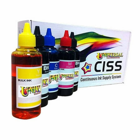 Universal Inkjet Canon PGI-250/CLI-251 KCMY Continuous Ink System Refill Pack (for Canon (Best Ink Refill Kit)