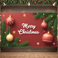 thumbnail image 2 of Christmas Ornament Xmas Banner Festive Decoration Red Green Decor Merry Christmas for Holiday Celebration Indoor Party Home Decoration, 2 of 9