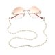 thumbnail image 2 of Cadena de gafas de sol con cuentas de concha de moda, cadena de gafas de sol decorativa para mujer, blanco, 75 cm, 2 of 5