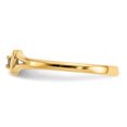 thumbnail image 3 of 14k .01ct Diamond Heart Toe Ring Size, 3 of 3