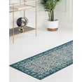 thumbnail image 5 of Unique Loom Lucerne Collection Area Rug - Musegg (2' x 6' 1" Runner Blue/Gray), 5 of 11