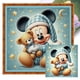 thumbnail image 1 of Kit Punto Cruz Mickey Impreso Hilo Algodón Ecológico Bordado 11CT 40x40cm, 1 of 9