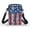 American Flag Fireworks Print, variant on Santa Claus Print Cell Phone Purse, Multi-Purpose Casual Over Shoulder Bags for Shop Travel
