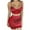Red, variant on 50% Off Clear! Viikei Halloween Pajamas for Women Set Christmas Pajamas Women Fashion Lace Sling Vest Hollow Mesh See-Through Ladies Nightdress Set
