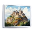 thumbnail image 2 of Designart "Scenic Views French Castle on the Mountain" Architecture Framed Wall Art - Traditional Blue Castles Entryway Framed Wall Art Print, 2 of 6