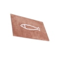 thumbnail image 2 of Toystoory Alfombra de ducha antideslizante de felpa, absorción de agua para baño seco, alfombra de baño antideslizante fácil de limpiar Decoración del hogar blanco y cafe, 2 of 6