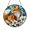 Acrylic 3.5 Inch, variant on Stained Glass Style Fox Suncatcher, Decorative Floral Woodland Window Art for Garden and Rustic Homes