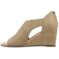 thumbnail image 2 of Journee Womens Aretha Back Heel Zip Peep Toe Wedge Sandals, Widths Available, 2 of 9