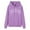 Purple, variant on KONDYS Women Casual Fashion Letter Print Hoodie Graphic Drawstring Pullover Preppy Sweatshirt Stylish Cozy Women's Hoodies