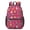 Robot and Rockets Red Pattern, variant on Robot and Rockets Red Pattern 17" Waterproof Oxford School Backpacks for Teens, S-Shape Padded Straps, for School, Travel, Hiking, Camping