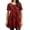 Red Floral, variant on Plus Size Womens Tunic Tops Short Sleeve Casual Floral Shirts Swing Flare Dressy Blouses