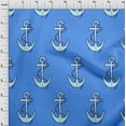 thumbnail image 4 of oneOone Viscose Jersey Medium Blue Fabric Nautical Dress Material Fabric Print Fabric By The Yard 60 Inch Wide, 4 of 7
