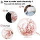 thumbnail image 5 of Globos de látex JAMW Paquete de 50 globos de confeti de oro rosa 12 pulgadas con cinta de oro rosa 33 pies, 5 of 5