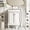 White, variant on 24" Modern Design Freestanding Vanity Cabinet, Modern Bathroom Cabinet with Large Storage, Freestanding Vanity with Top Sink for Bathroom Organizer, White