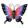 thumbnail image 4 of IDEANATEGRATE Appearance Iron Simulated Butterflies Wall Hanging for Room Beautification 1Piece 11x8.3x0.8in, 4 of 8