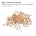 thumbnail image 4 of 300 Pack Small Screw Eye Hooks Mini Eyelets Screws, 4x8x1mm, Light Gold, 4 of 5