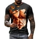 thumbnail image 1 of Camisetas de Manga Larga de los Hombres Casual Muscle Print Graphic Tee, Camiseta de Cuello de Tripulación de Manga Corta para las Vacaciones Diarias, 1 of 9