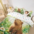thumbnail image 3 of Erosebridal Kawaii Capybara Twin Bedding For Boys Girls,Kids Chic Floral Flowers Duvet Cover Set,2pcs,No Comforter,Luxury Bedroom Decor, 3 of 6