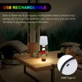 thumbnail image 3 of LED Bottle Lamp Pleated Design 4 Light Modes Waterproof Cordless Night Light With USB  For Cafe Bar Family, 3 of 8