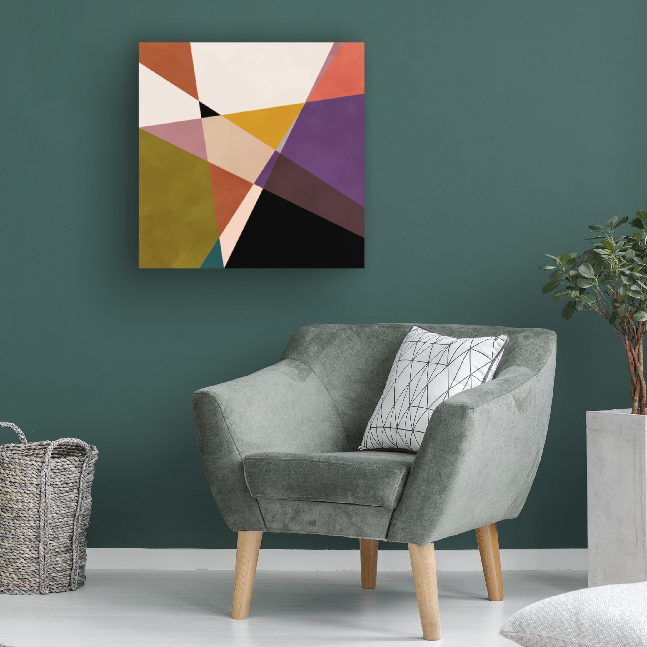 Trademark Fine Art Ana Rut Bre Mid Circles Terracotta Blck3 Canvas Wall Art