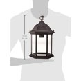 thumbnail image 3 of Acclaim 5186BK Madison Collection 1-Light Outdoor Light Fixture Hanging Lantern, Matte Black, 3 of 3