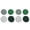 Green-8PC#113, variant on 8 Pack Woven Coasters Set – Round Linen Cotton Drink Coasters 11cm, Heat Resistant Table Protectors for Coffee & Tea, Farmhouse Home Office Bar Decor