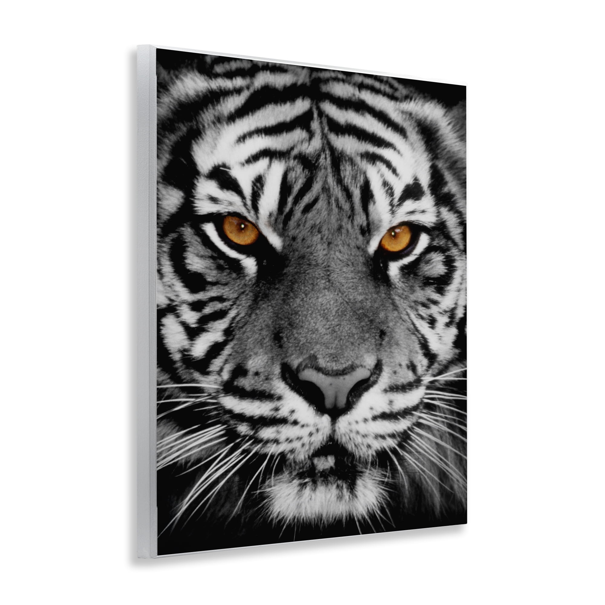 Stupell Industries Fierce Eyed Tiger Animals Painting Unframed Art Print Wall Art, 11 x 14