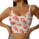 thumbnail image 1 of Fotbe Crab Lobster 1 Sujetador Deportivo Largo sin Aros para Mujer con Almohadillas y Soporte Medio, Transpirable y Absorbente, Camiseta Tipo Chaleco o Tank Top-X-Large, 1 of 8