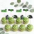thumbnail image 6 of YiJuHui Graduation Party Decorations Glitter Paper Flag Cake Toppers, Assorted Colors Premium Glittery Flags for Cupcake Dessert Table Decor, Party Supplies for Graduation Celebration Decorations, 6 of 6