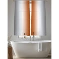 thumbnail image 5 of Gray Orange Sheer Curtains 72 Inch Length 2 Panels Set for Living Room/Bedroom, Modern Gradient Geometric Semi Curtain Sheers Drapes Rod Pocket Curtains Window Treatment Set 52''x72''x2, 5 of 7