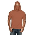 thumbnail image 3 of Fanxing Big and Tall Cooling Sun Shirts for Men with Hood Short Sleeve Lightweight Tees with Masks Fishing Hoodie Orange,XXXXXL, 3 of 9