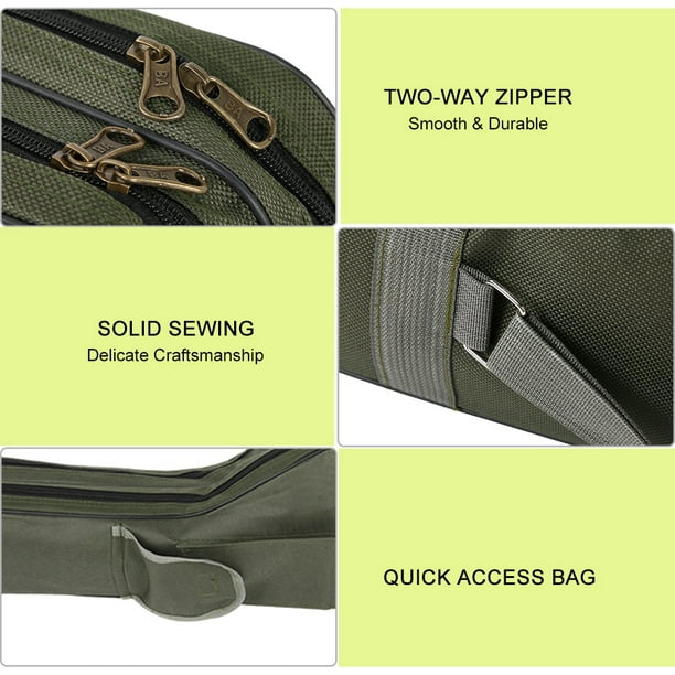 Portable Fishing Rod Case, Compact Portable Adjustable Shoulder