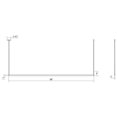thumbnail image 3 of Sonneman 2816.03-8 Thin-Line 96" Wide Single Sided Integrated Led Suspension Linear, 3 of 4