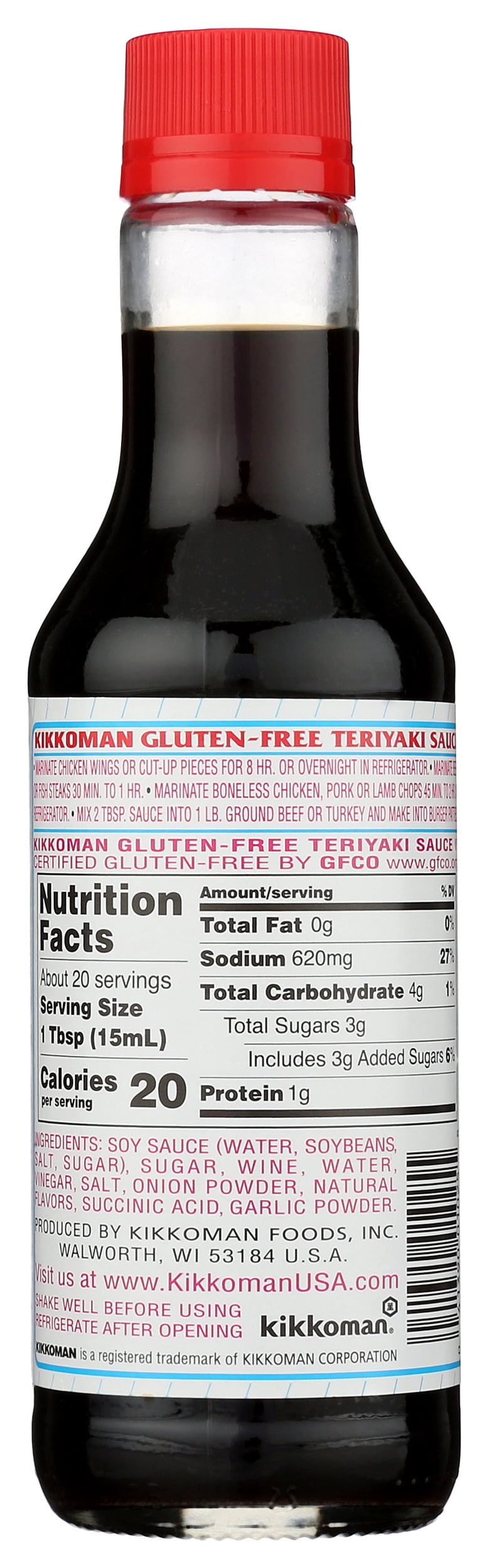 Pack of 12, Kikkoman Original Teriyaki Marinade & Sauce, 10 oz