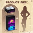 thumbnail image 3 of Vaporwave Dresser for Bedroom with 4 Storage Drawers Neon Synthwave Mountain Landscape Glowing Sun Retro Grid Water Purple Dressers Chest of Drawers Steel Framed Fabric Closet Organizers for Dorm, 3 of 8
