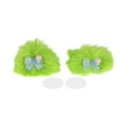 thumbnail image 1 of Accesorios para Casco de Motocicleta Decoración Lazo Azul Esponjoso para Cascos de Motocicleta Bicicleta Esquí Etiqueta de Peluche Verde 2 Juegos, 1 of 6