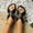 Black, variant on Slip-on Sandals for Women Slingback Soft PU Leather Strappy Open Toe Slippers Waking Home Beach Flats for All Seasons