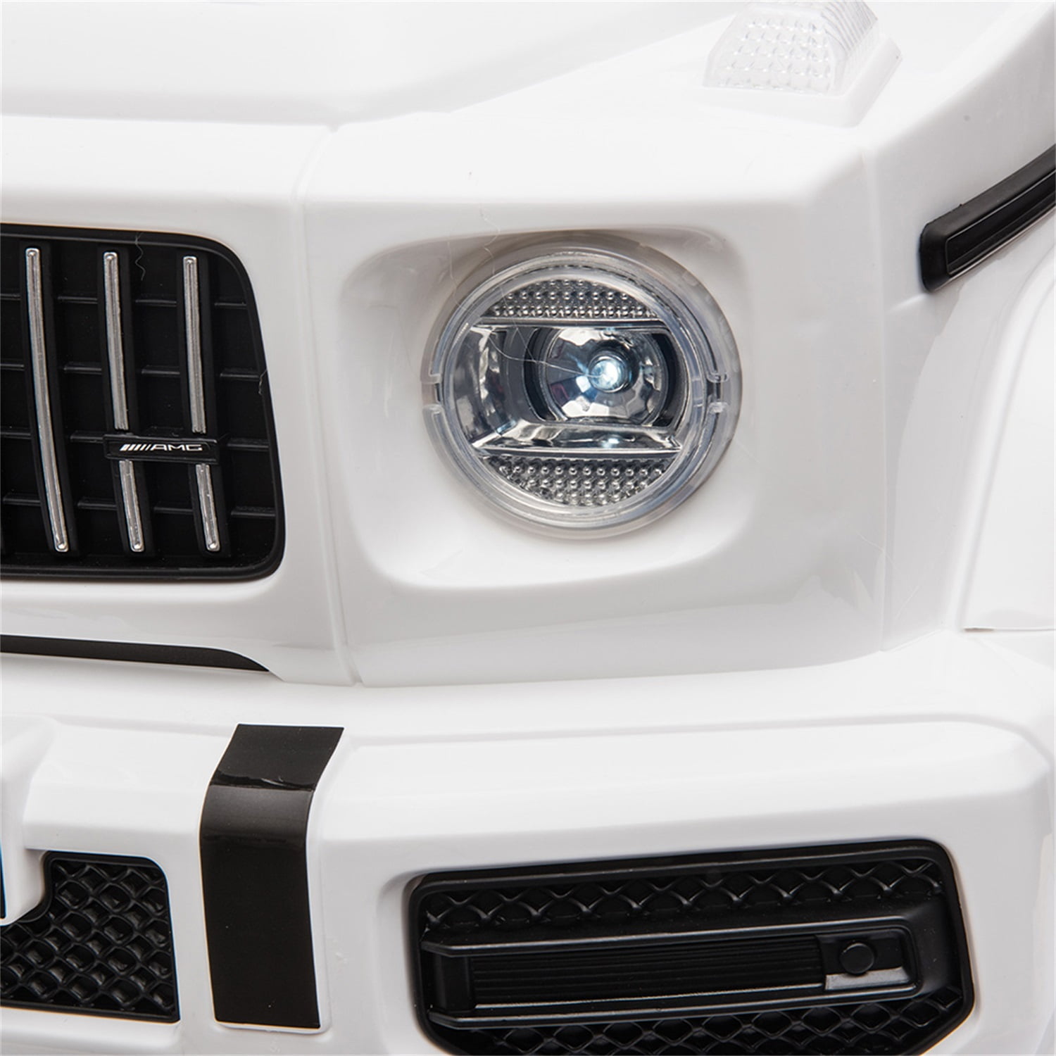 CIPACHO Licensed Benz GT AMG G63 12V Ride On Jeep with Remote Control, Electric Car for Kids 3-6 Years, 3 Speeds, White CIPACHO Licensed Benz GT AMG G63 12V Ride On Jeep with Remote Control, Electric Car for Kids 3-6 Years, 3 Speeds, White