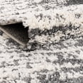 thumbnail image 3 of Rugs.com Serenity Shag Collection Rug – 5 Ft Round Gray Shag Rug Perfect For Kitchens, Dining Rooms, 3 of 6