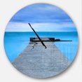 thumbnail image 1 of DesignArt Broken Concrete Jetty Large Wall Clock, 1 of 2
