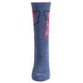 thumbnail image 4 of MeMoi Women's Bandana in Pocket Bamboo Blend Crew Socks - Womens - Female, 9-11, Denim Heather, 4 of 8