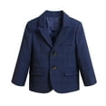 thumbnail image 7 of Boys Gentlemen British Tuxedo Suit 5 PCS Wedding Ring Bearer Outfits Blazer Dress Shirts Pants Vest Formal Dresswear 5 Years, Navy, 7 of 7