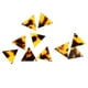 thumbnail image 4 of 10pcs ahueca hacia fuera el triángulo cuelga el pendiente de de acetato de acrílico DIY resultados marrón, 4 of 9
