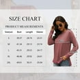 thumbnail image 2 of SHIBEVER Womens Tops Long Sleeve T Shirts Fall Fashion Loose Tunic Tops Trendy Side Split Pullover Color Block Crewneck Sweatshirts Blouse Wine Red, 2 of 5