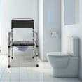 thumbnail image 5 of Folding Shower Seat with Adjustable Height, Comfortable Cushion, and 385.81lbs Weight Capacity, Rust-Resistant Aluminum Alloy Frame, 5 of 8