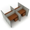 thumbnail image 6 of OFM RiZe 2 x 2 Privacy Workstation Unit in Gray and Cherry, 6 of 7