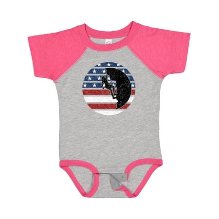 

Inktastic Rock Climbing USA Flag Gift Baby Boy or Baby Girl Bodysuit