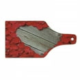 thumbnail image 1 of Rose Cutting Board, Vibrant Red Rose Petals on Wood Planks Forming a Heart Shape Romance Love Passion, Tempered Glass Cutting and Serving Board, Wine Bottle Shape, Vermilion Cocoa, by Ambesonne, 1 of 1