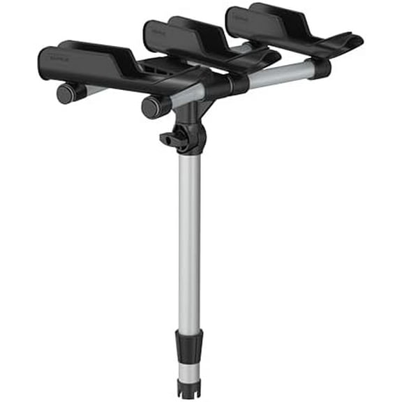 SEAFLO 3-Rod Fishing Rod Holder – Black | Marine-Grade Polypropylene and Aluminum | UV-Resistant, Adjustable, Compact Rod Rack for Boats, Kayaks, and Docks